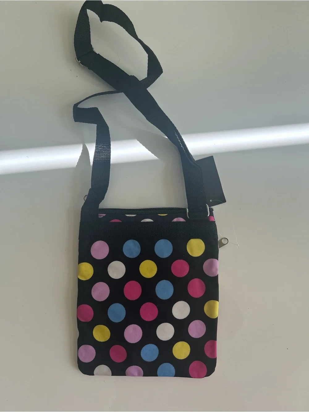 Polka Dot Multi-Color Zip Pouch for Women